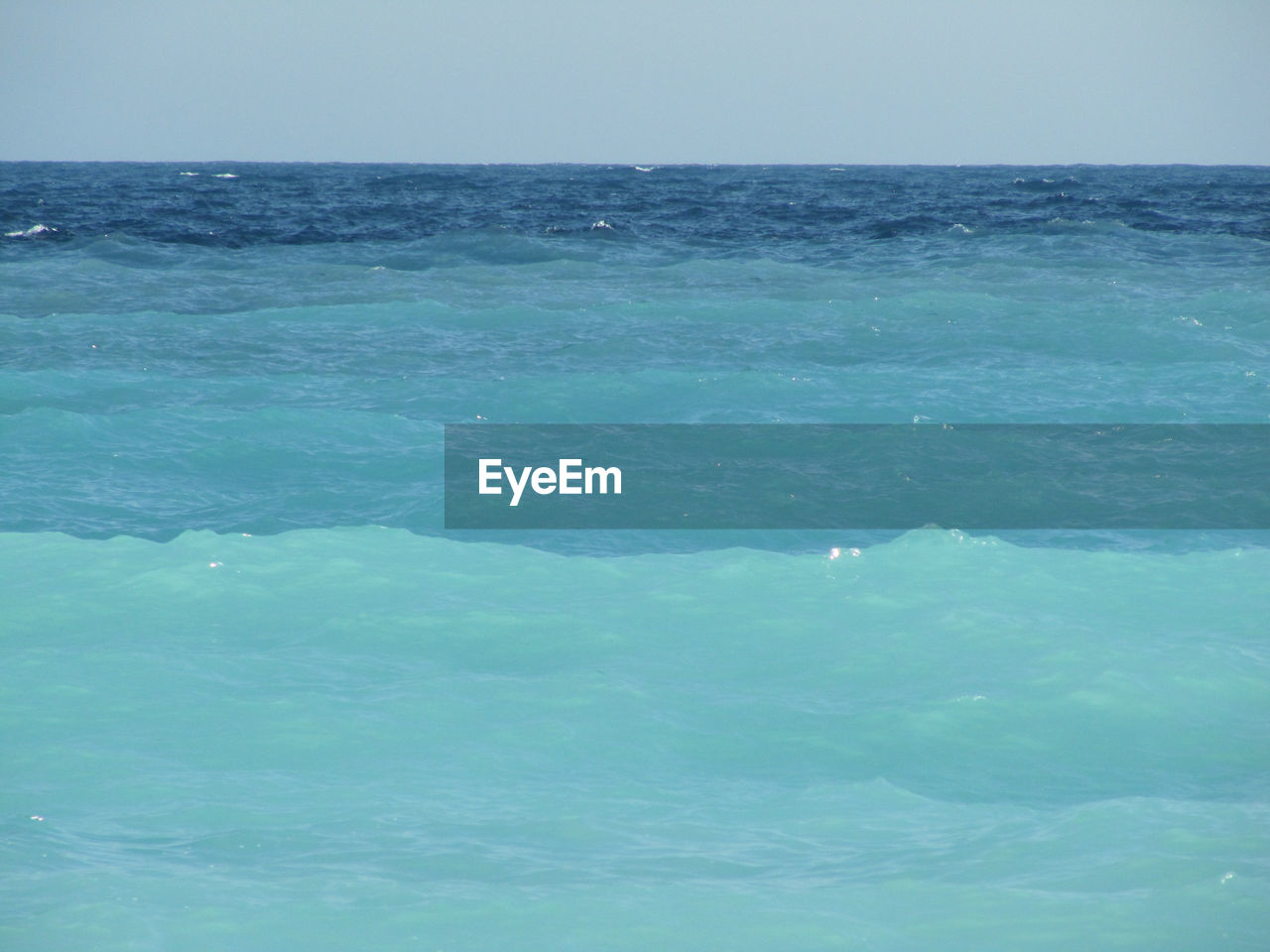 VIEW OF SEA AGAINST CLEAR SKY