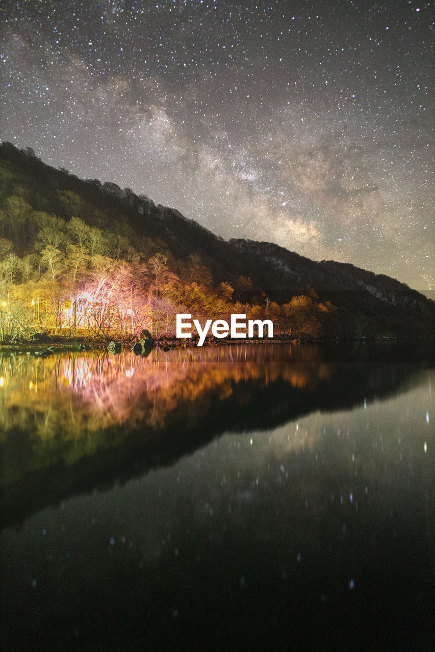 star, water, night, scenics - nature, sky, reflection, astronomy, mountain, beauty in nature, space, nature, lake, galaxy, tranquility, tranquil scene, astronomical object, constellation, star field, environment, landscape, no people, milky way, space and astronomy, land, mountain range, outdoors, idyllic, darkness, science