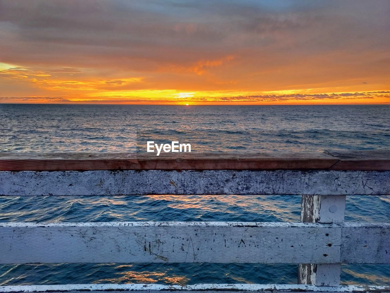 SCENIC VIEW OF SEA DURING SUNSET