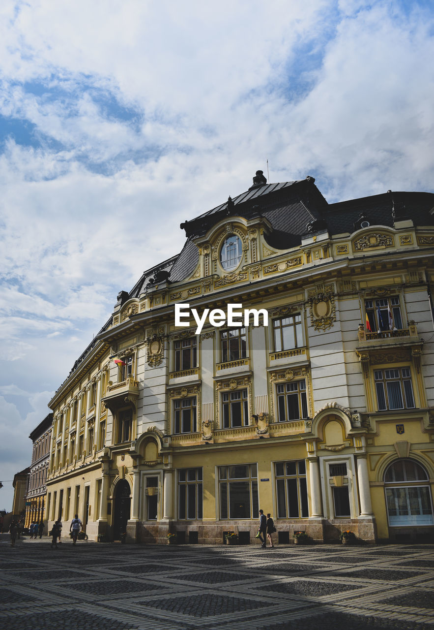 Low angle view of building against sky