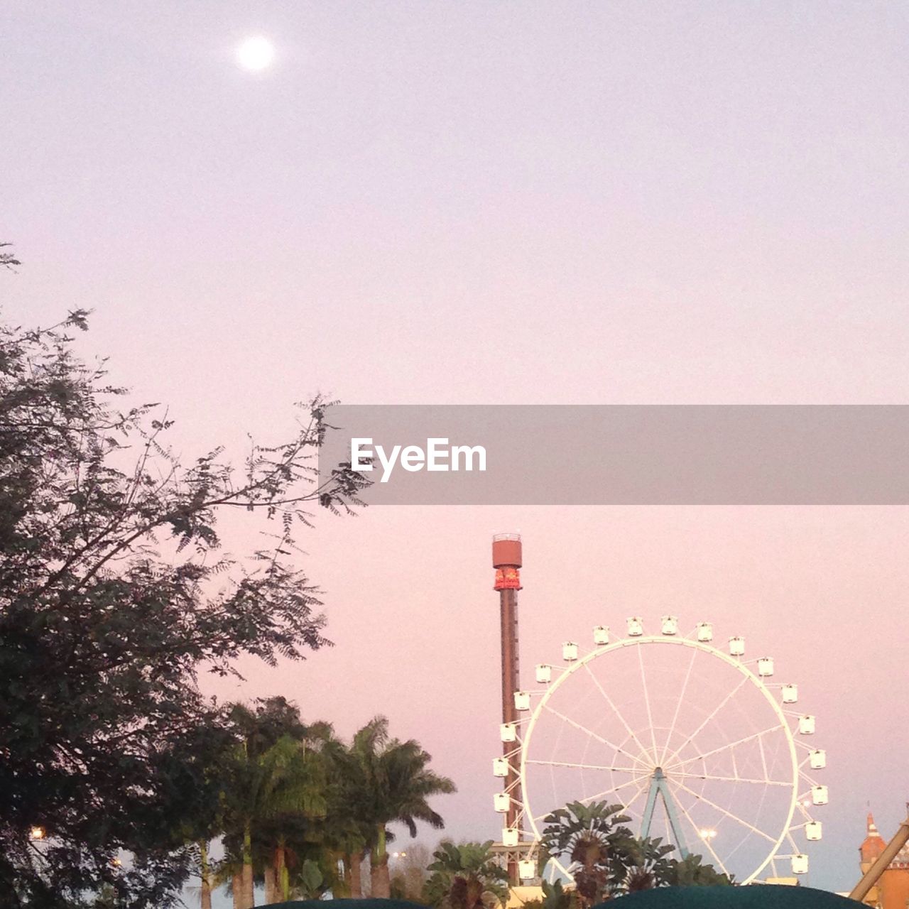 LOW ANGLE VIEW OF FERRIS WHEEL AGAINST THE SKY