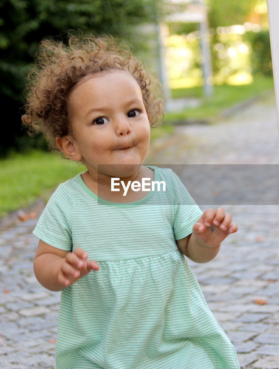 Portrait of cute baby girl