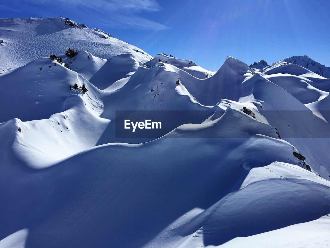 Snow covered mountain against sky