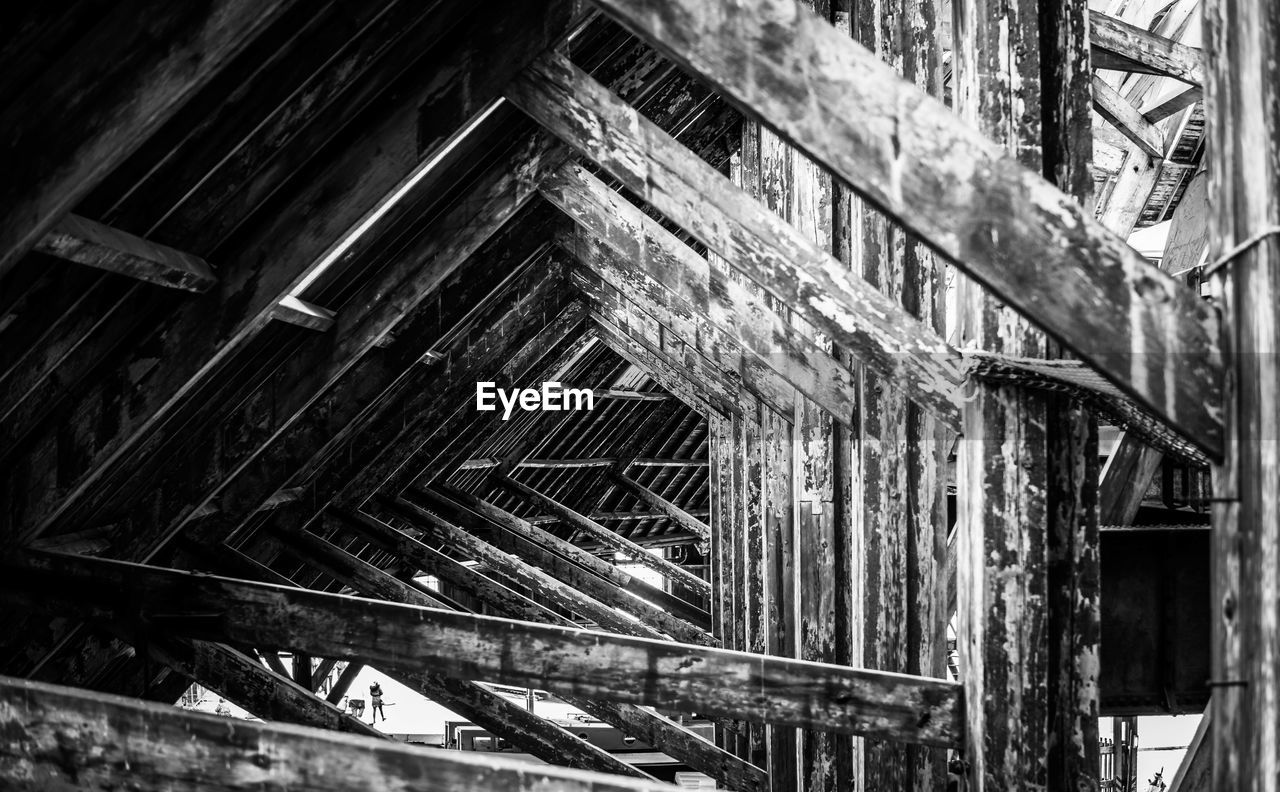 Full frame shot of wooden roof