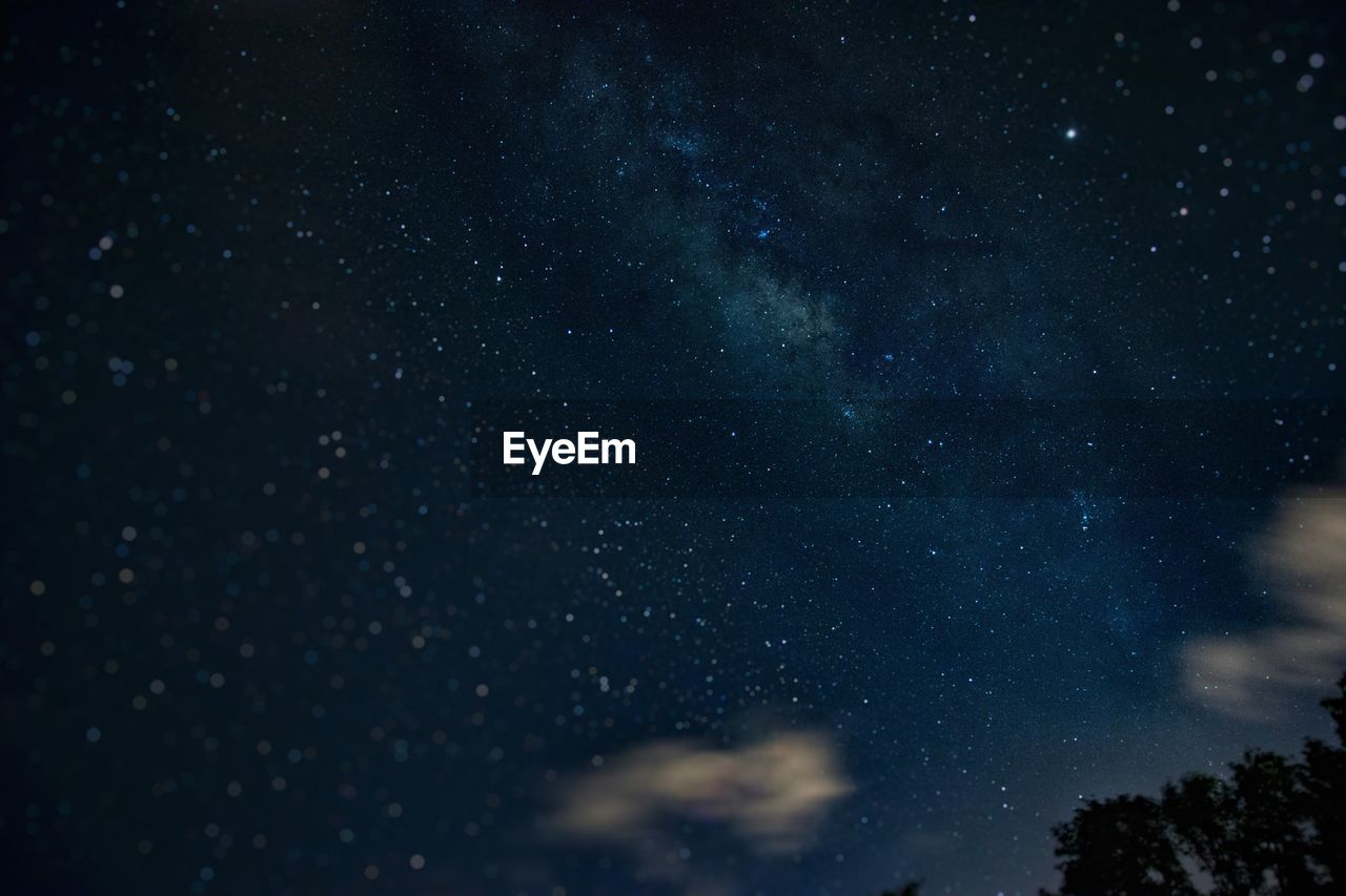 Milky way in the night sky