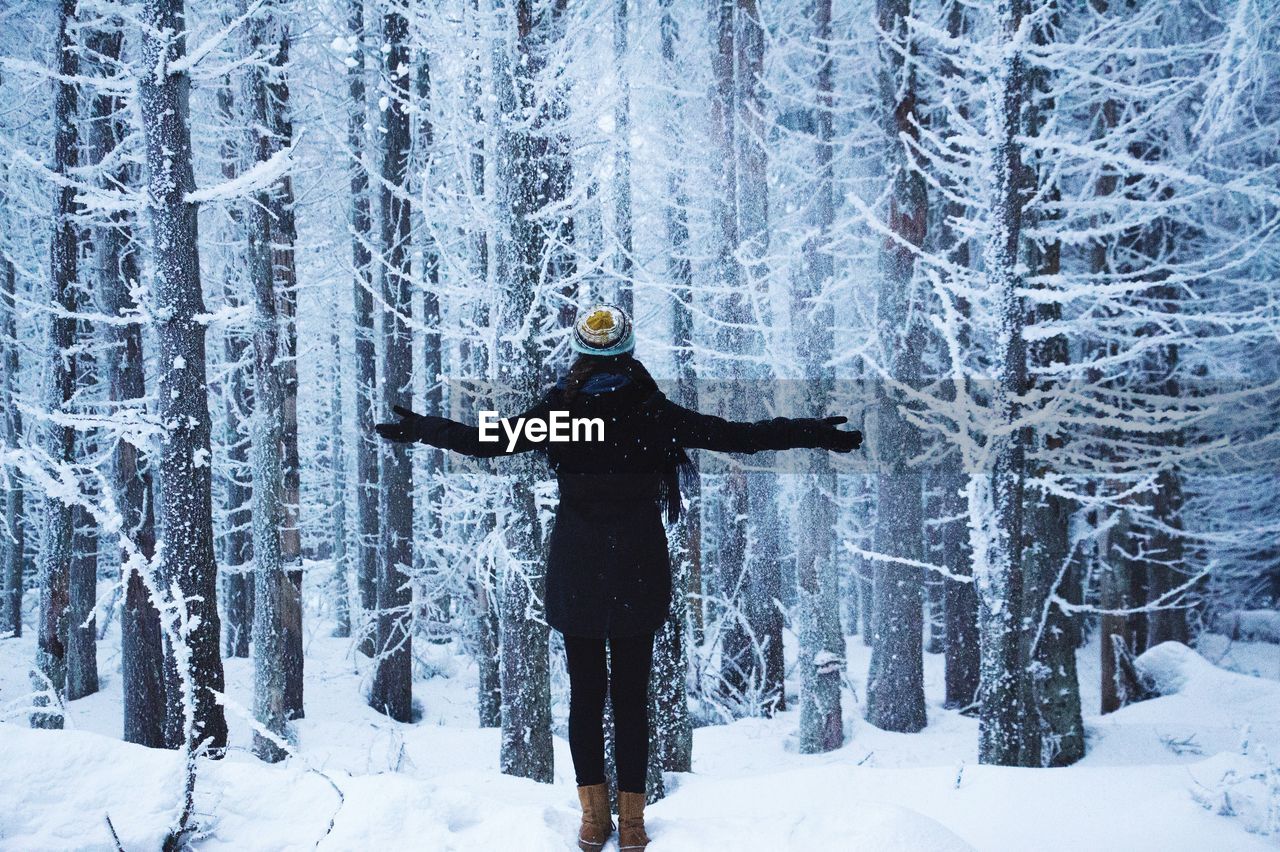 Close-up of a person in snow