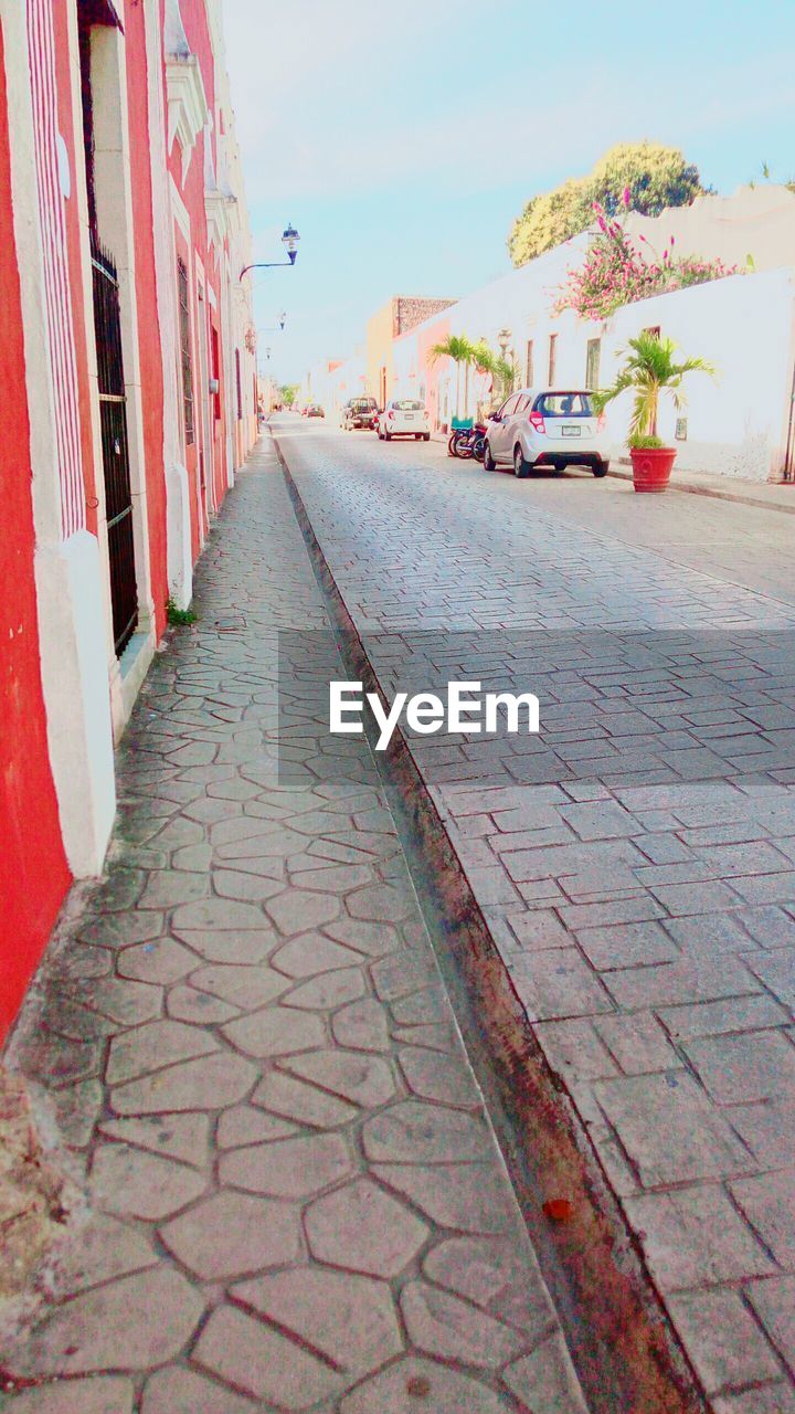 VIEW OF COBBLESTONE STREET