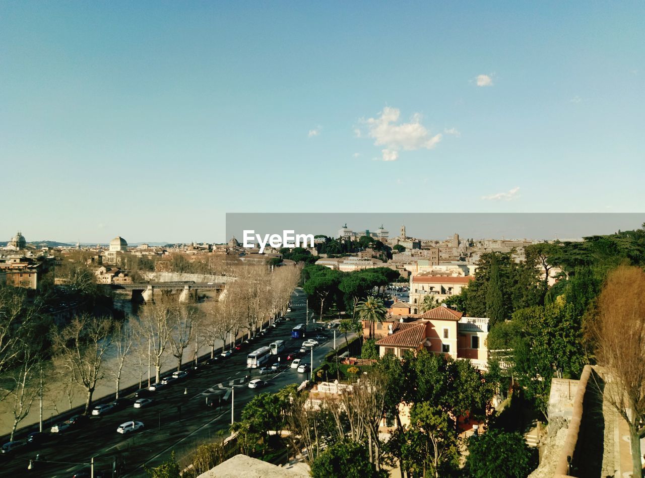 HIGH ANGLE VIEW OF A CITY