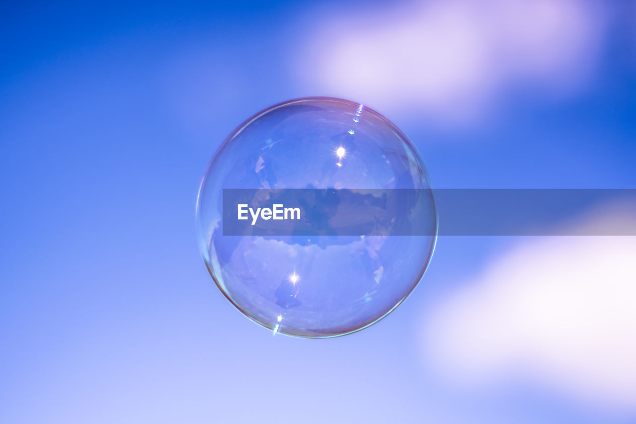 CLOSE-UP OF CRYSTAL BALL BUBBLES