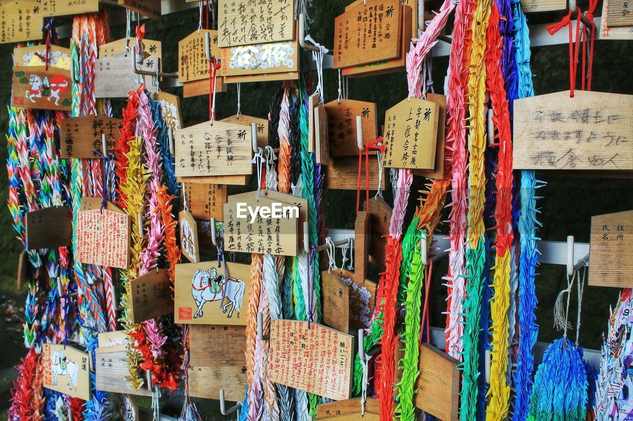 View of market stall