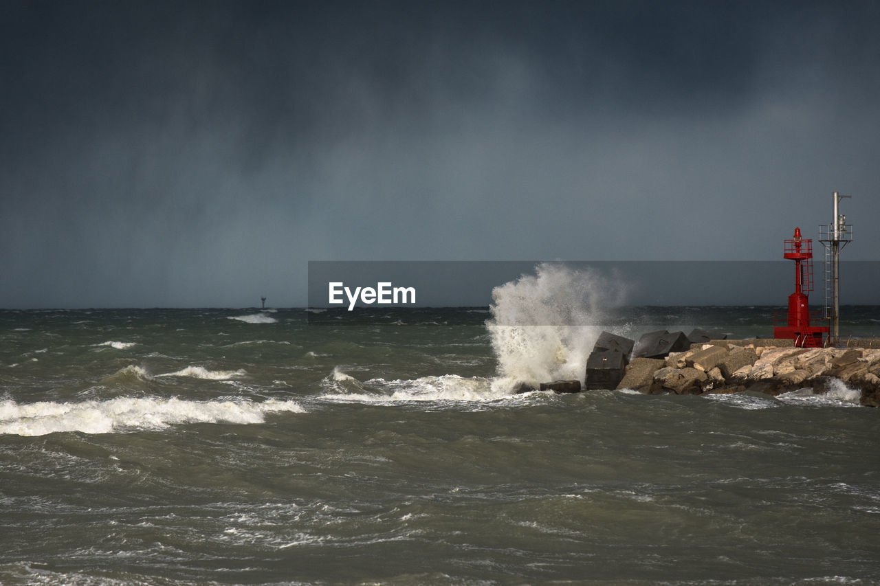 Scenic view of sea against sky