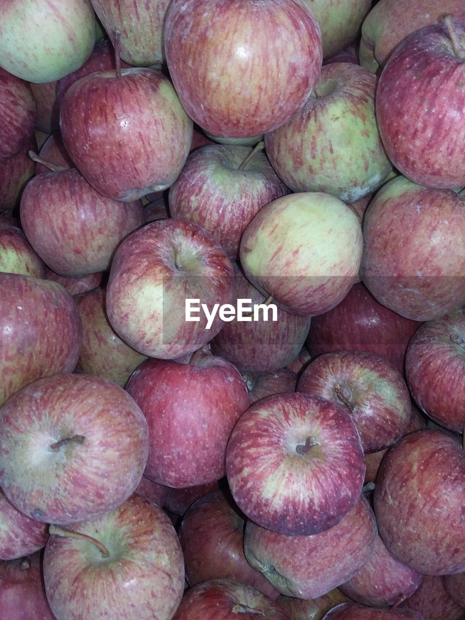 Full frame shot of apples for sale