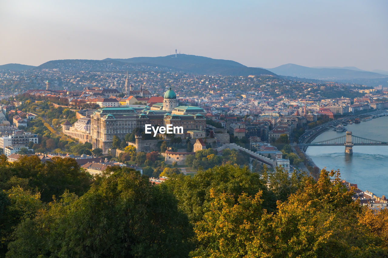 Hungarian buda castle with budapest city, hungary