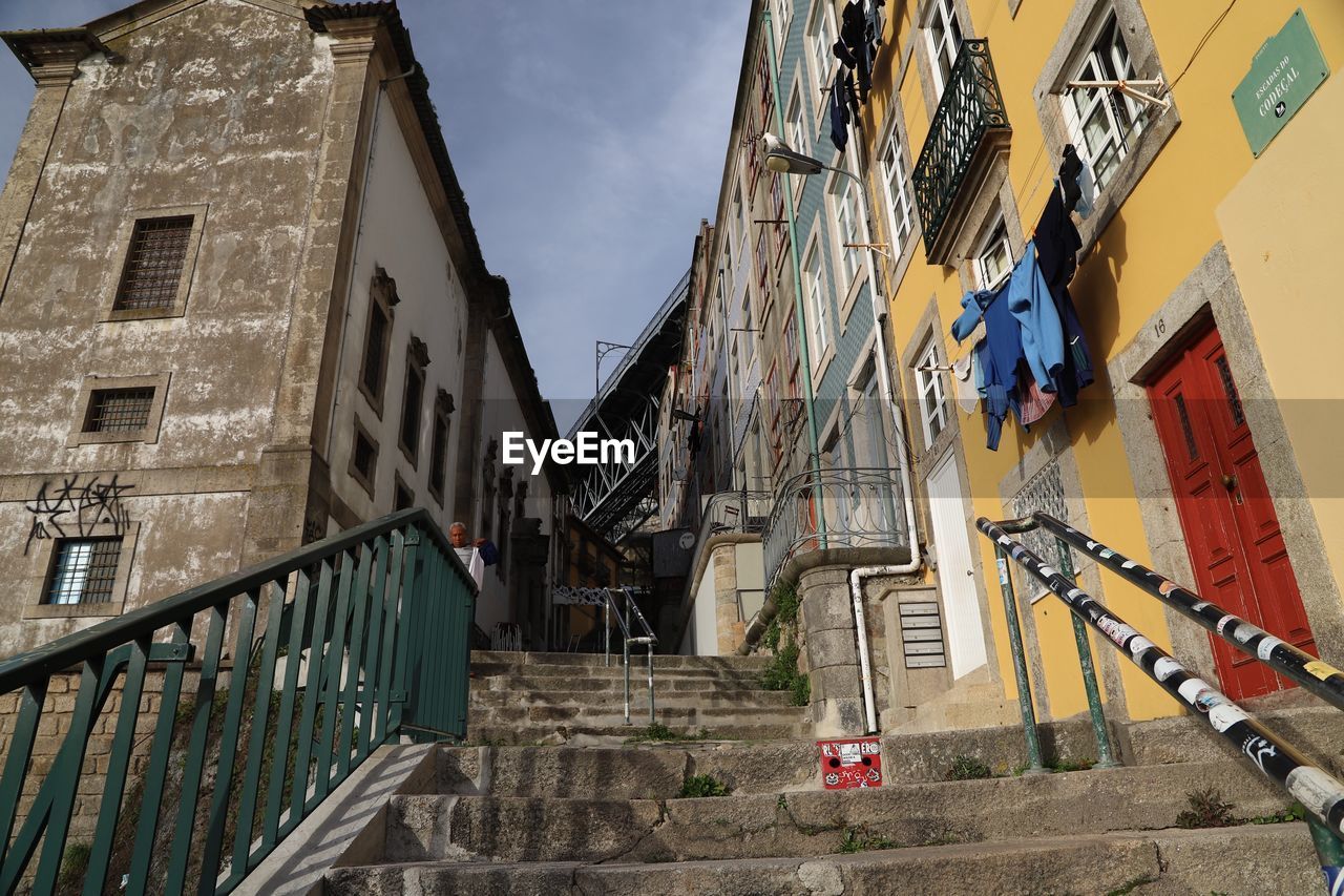 LOW ANGLE VIEW OF BUILDINGS IN CITY