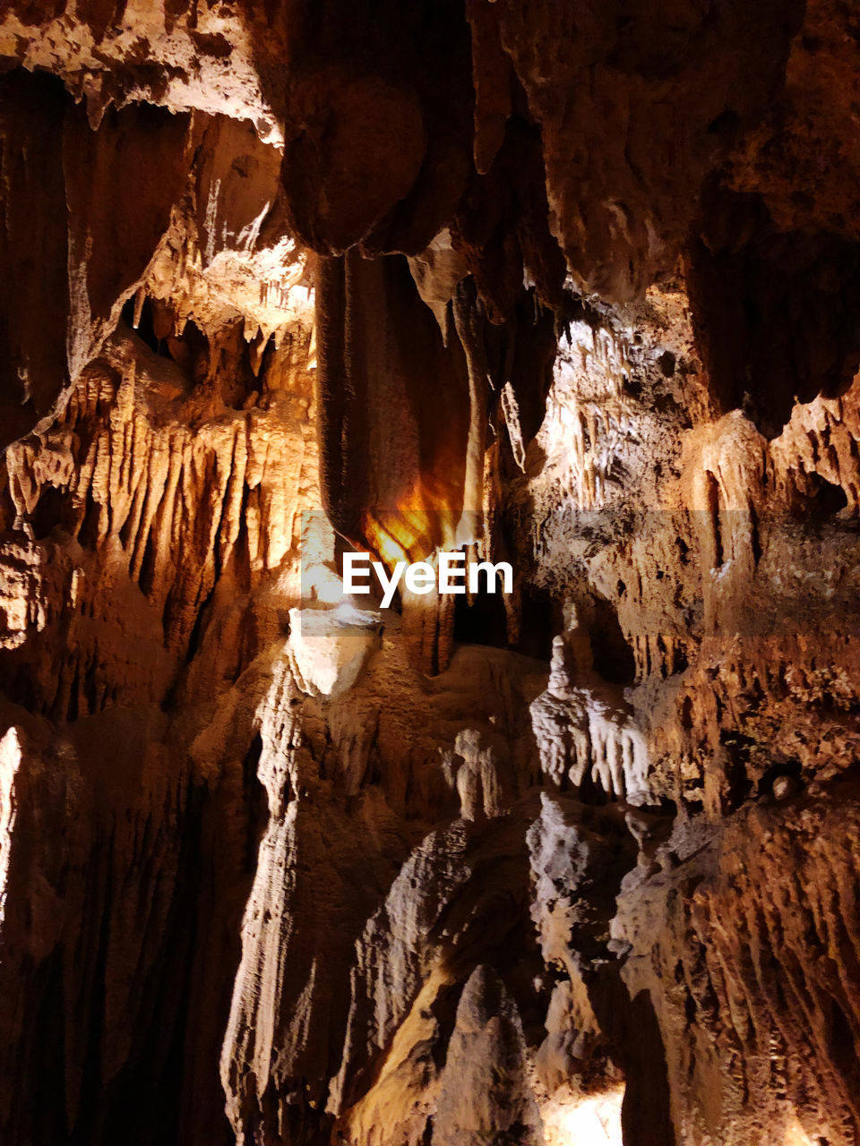 high angle view of rock formations