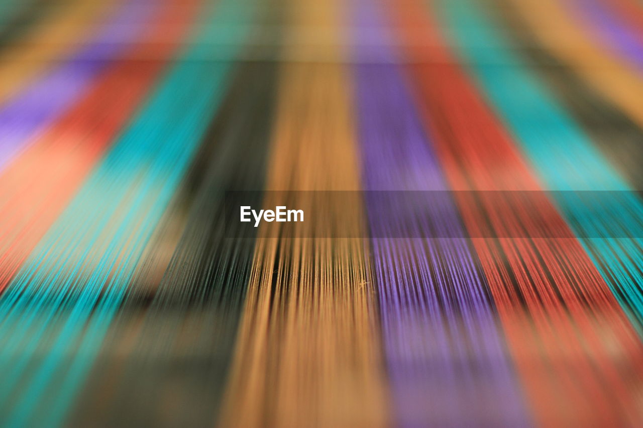 Full frame shot of multi colored threads