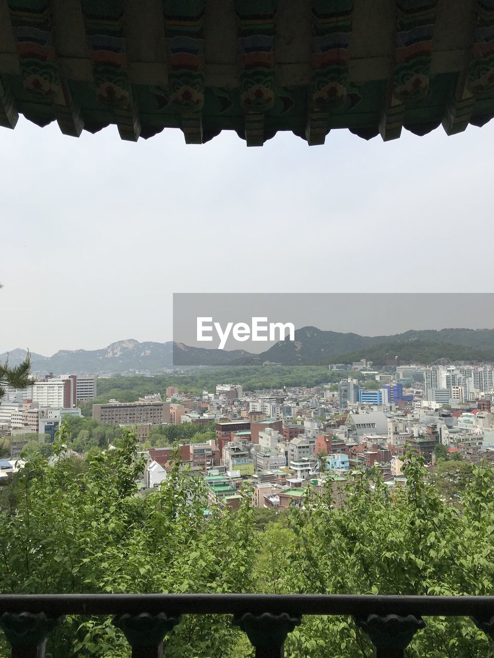 City view from naksan gazebo in naksan park.