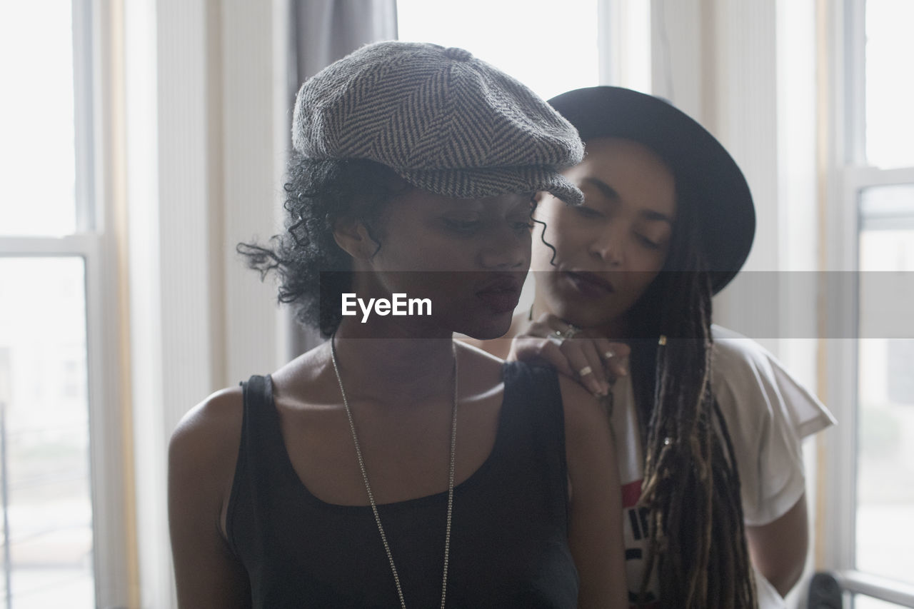 Two stylish young women