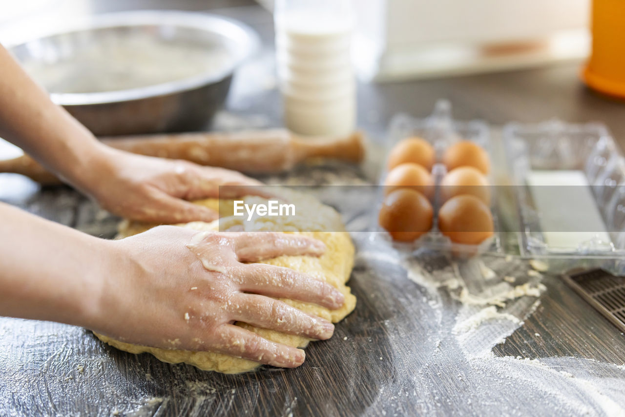 cropped image of man preparing food