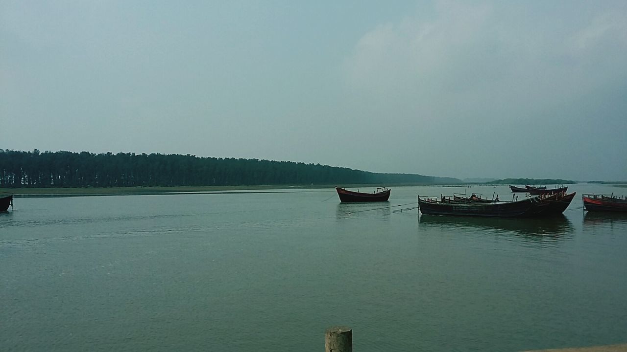 SCENIC VIEW OF WATER AGAINST CLEAR SKY