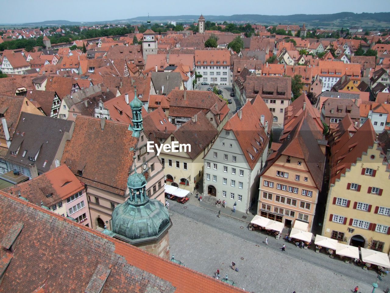 HIGH ANGLE VIEW OF CITY BUILDINGS