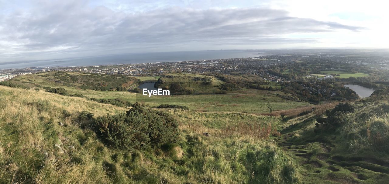 AERIAL VIEW OF LANDSCAPE AGAINST SKY