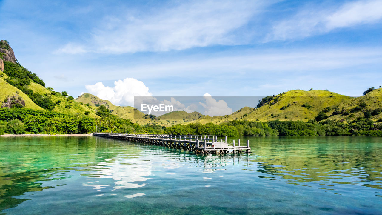 Pier over lake