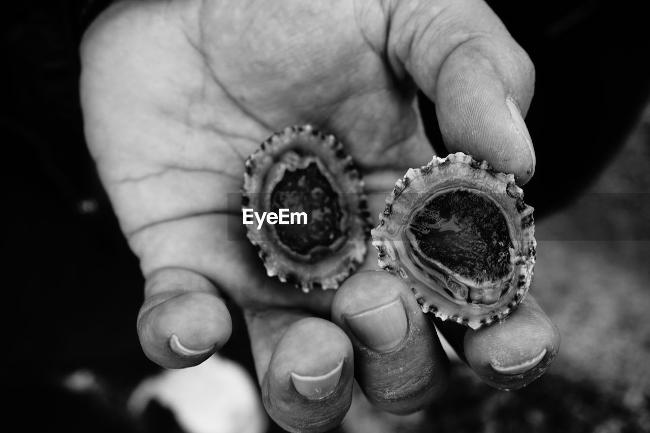 CLOSE-UP OF HUMAN HAND HOLDING BUBBLE