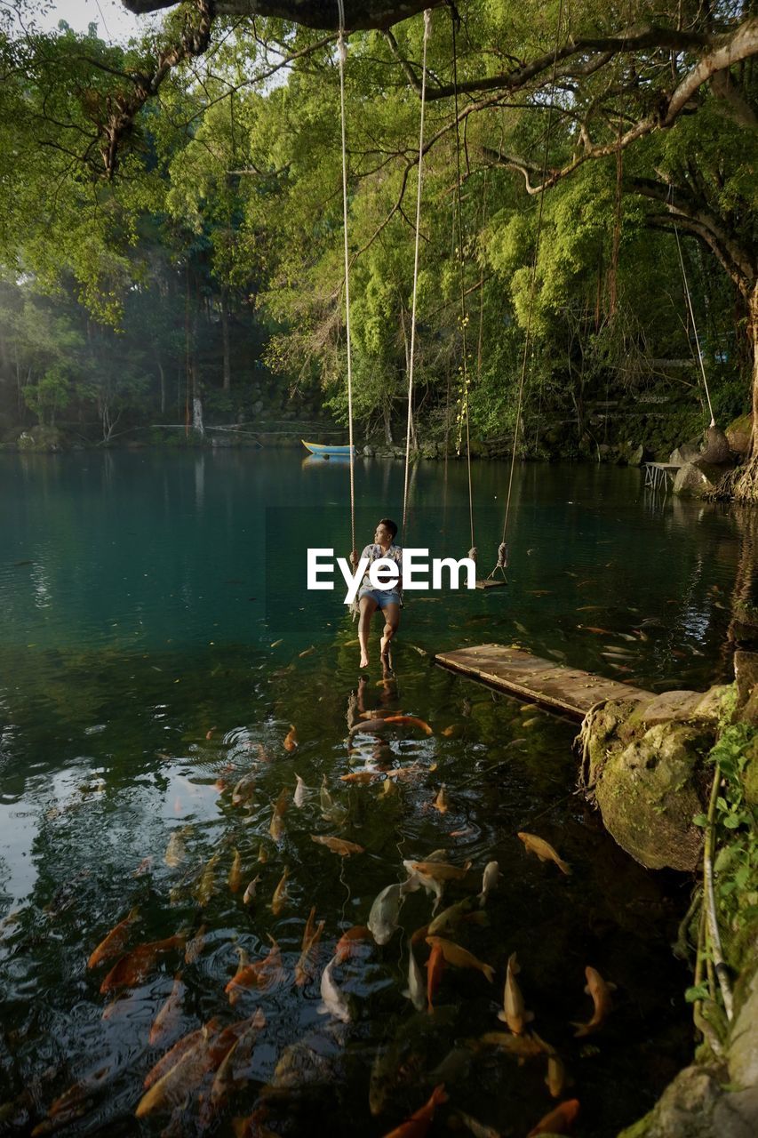 Scenic view of lake