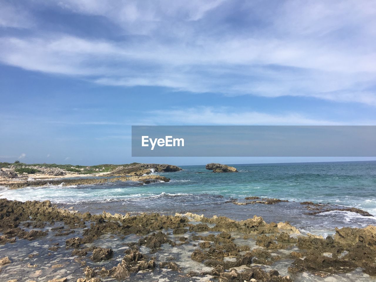 Scenic view of sea against sky