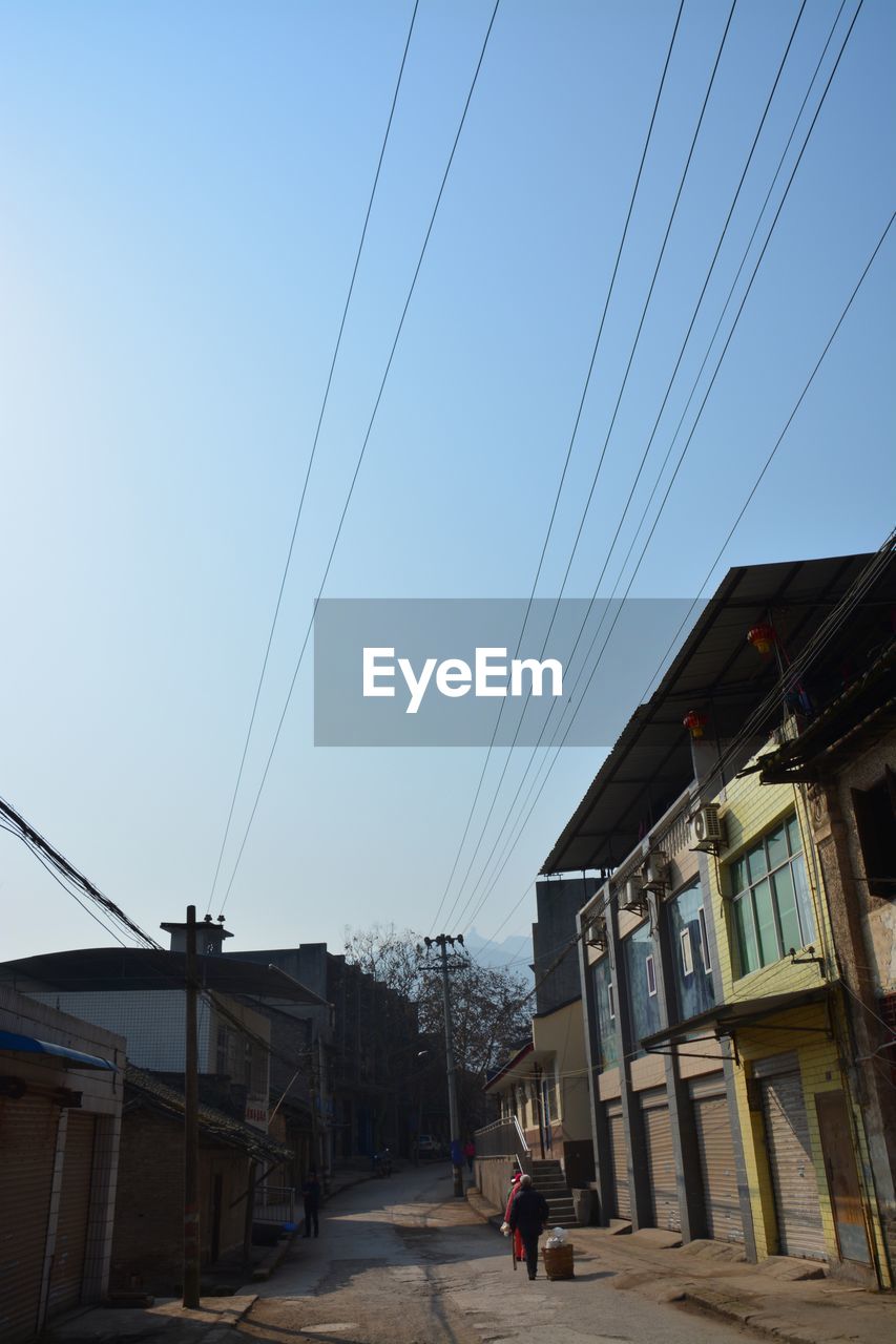 VIEW OF BUILDINGS AGAINST CLEAR SKY