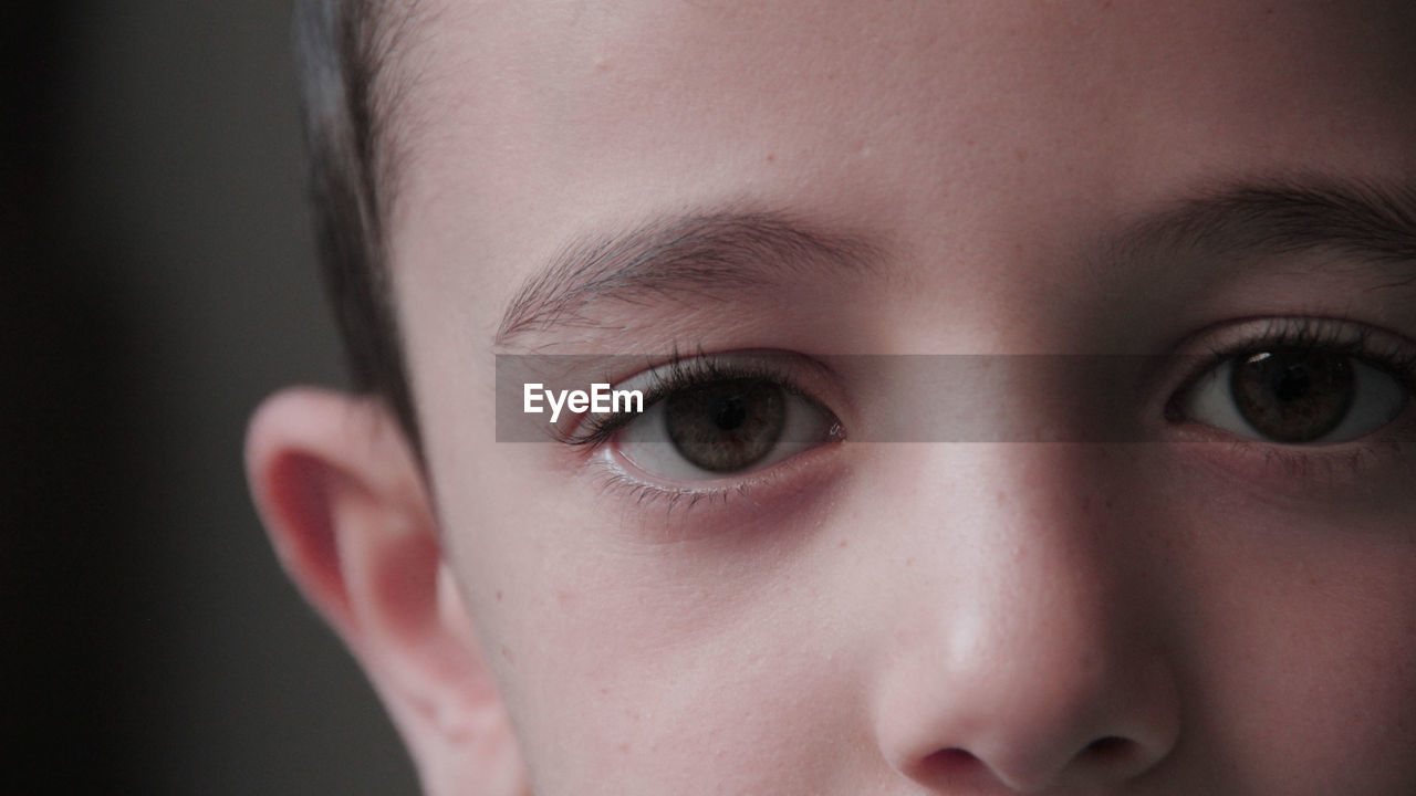 Close-up portrait of boy