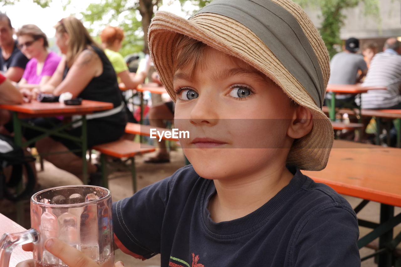 Close-up portrait of a boy