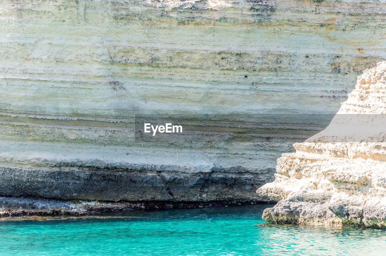 Seacoast of torre sant andrea melendugno in salento italy