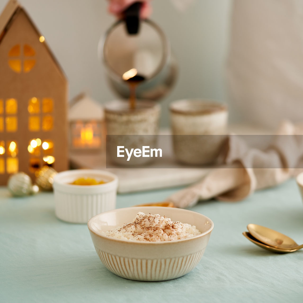 CLOSE-UP OF BREAKFAST SERVED ON TABLE IN BOWL