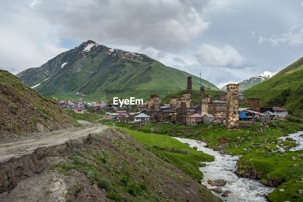 SCENIC VIEW OF RESIDENTIAL BUILDINGS AGAINST SKY