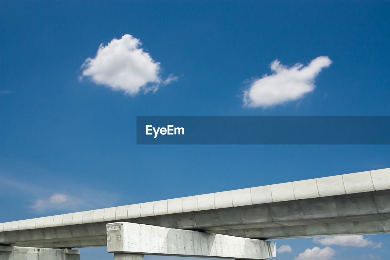 LOW ANGLE VIEW OF BRIDGE AGAINST SKY IN CITY