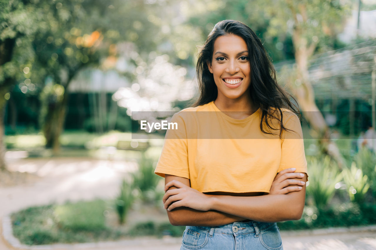 Portrait of smiling latinamerican woman