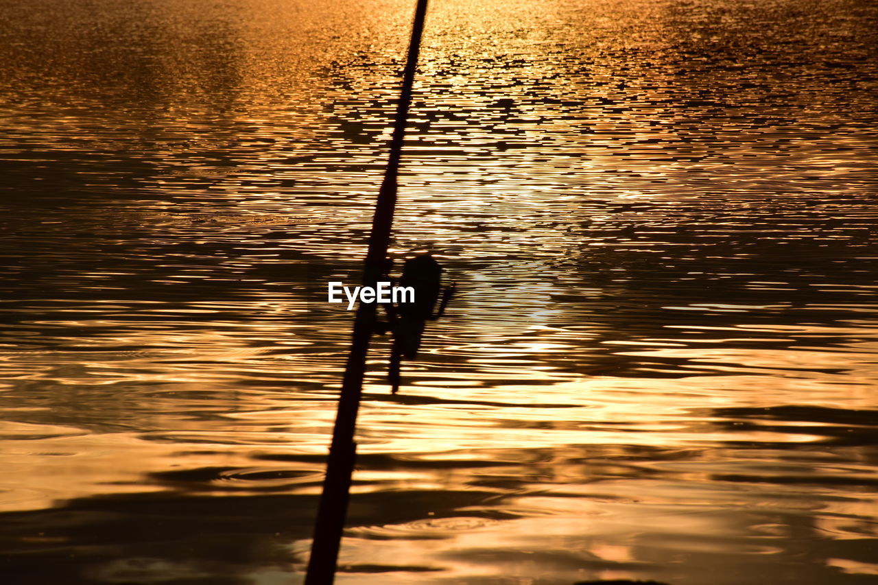 SCENIC VIEW OF LAKE DURING SUNSET