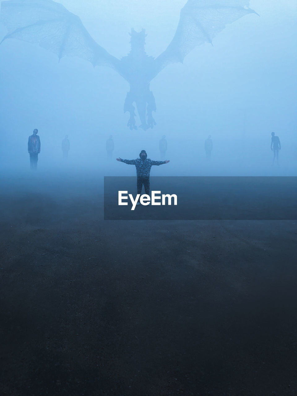 ocean, fog, nature, water, sea, silhouette, underwater, environment, one person, animal, adventure, animal themes, animal wildlife, full length, beauty in nature, mist, wildlife, outdoors, travel, tranquility, adult, screenshot, scenics - nature, landscape, swimming