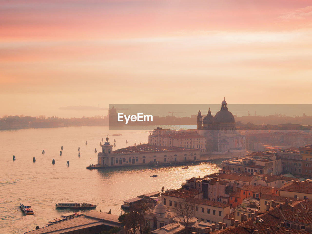 Maria della salute, venice, photographed from the campanile in st marks square