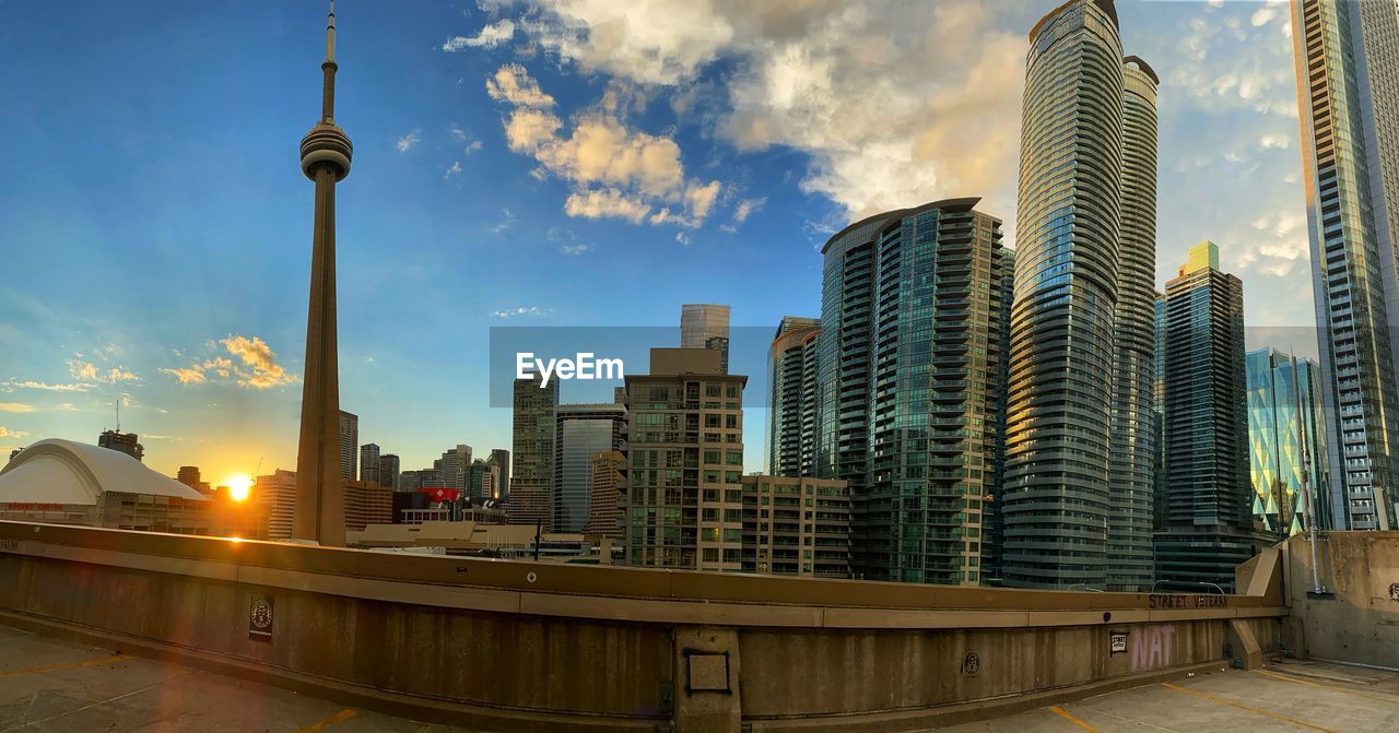 Toronto modern buildings in city against sky