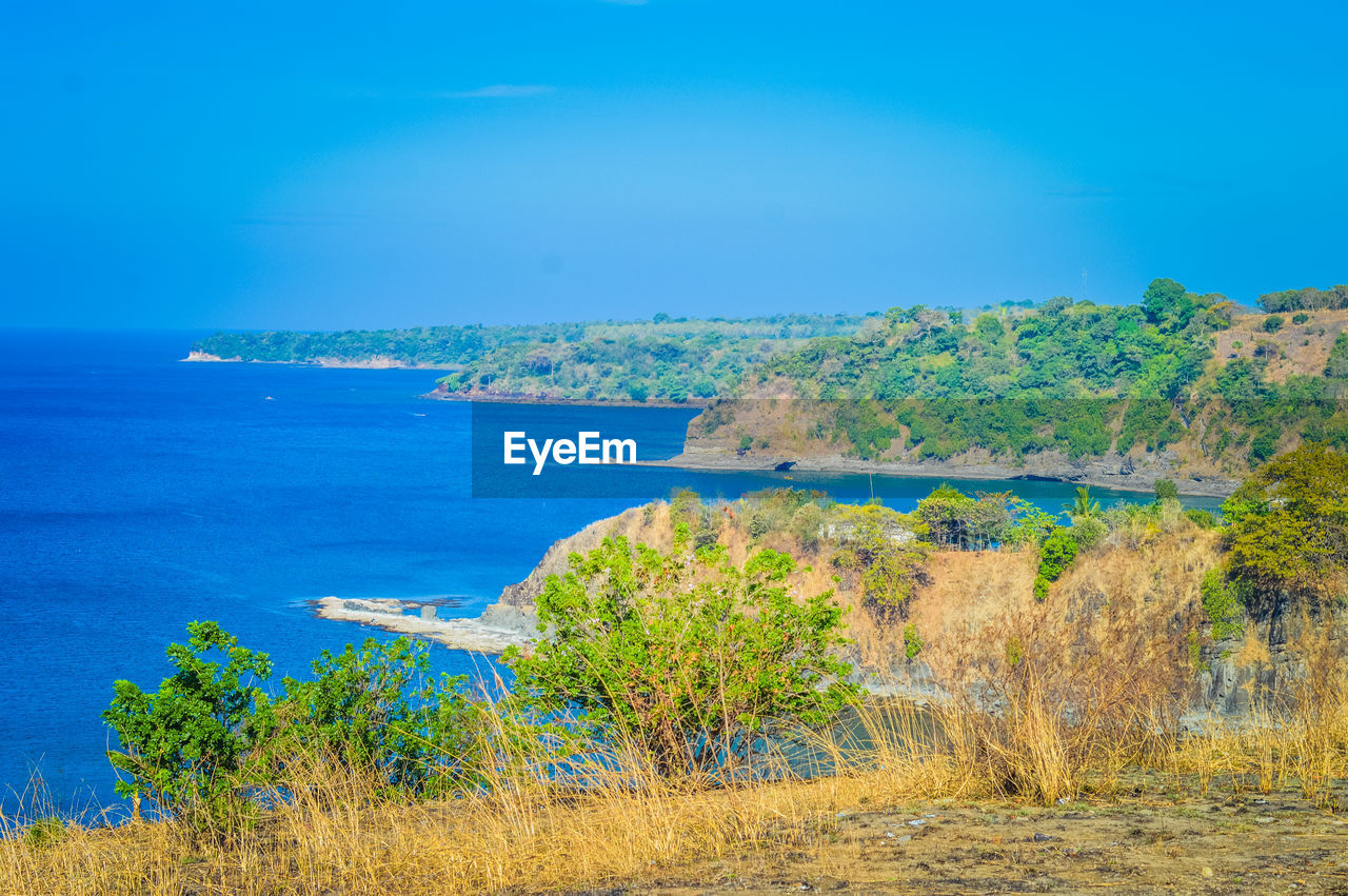 SCENIC VIEW OF BLUE SEA AGAINST SKY