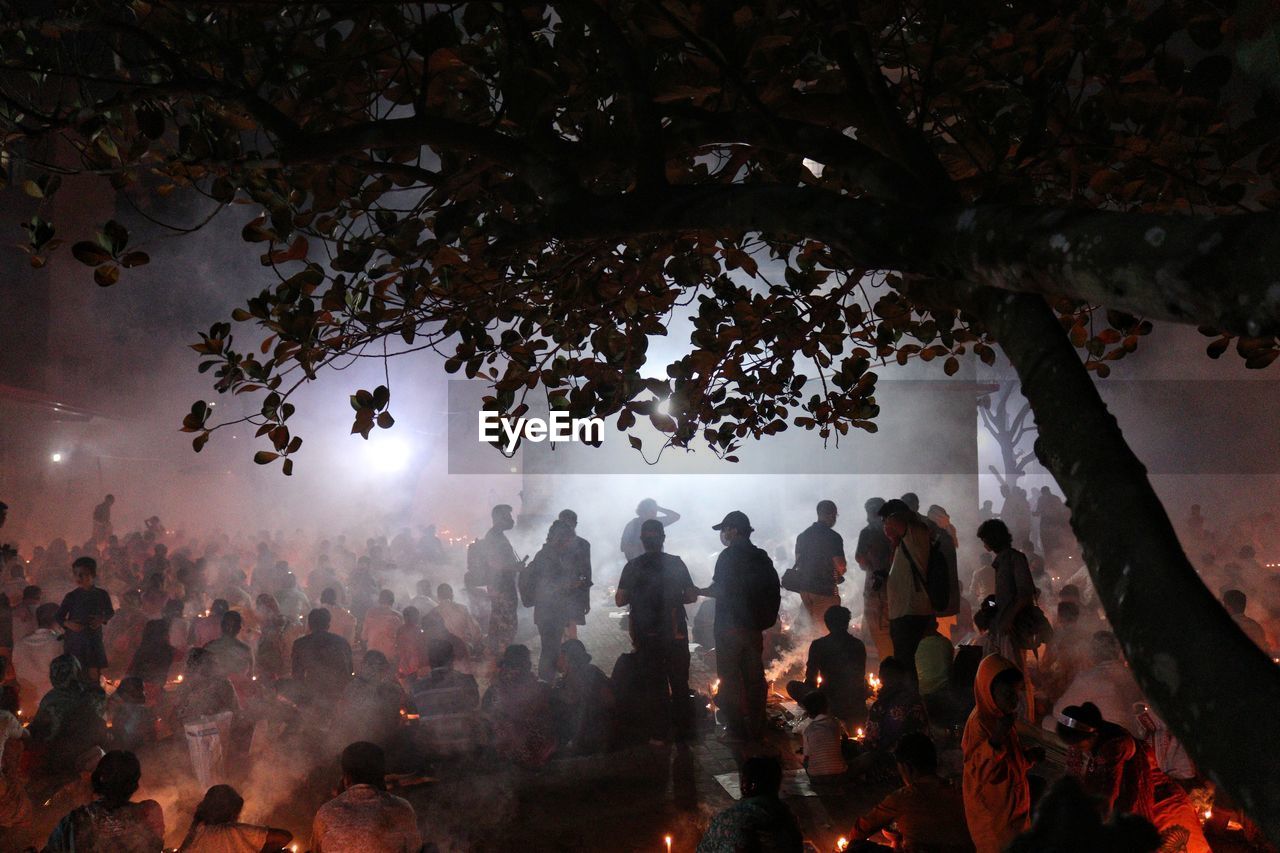 People's gathering at rakher upobash barodi lokhnath brahmachari ashram