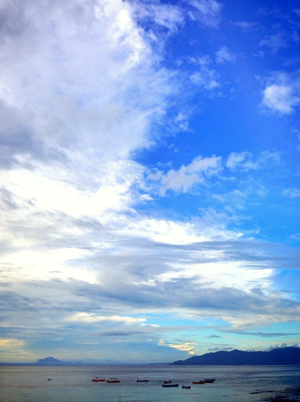 View of calm sea against the sky