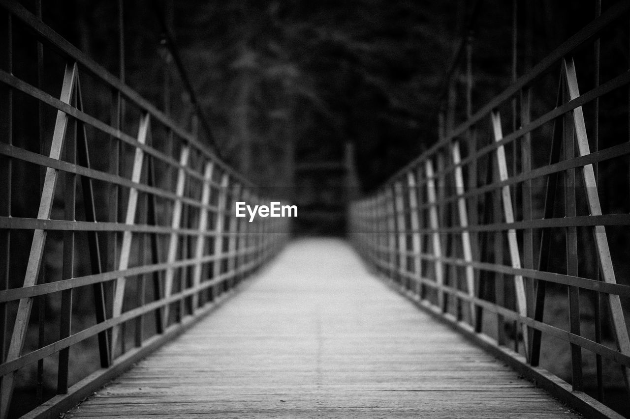 EMPTY FOOTBRIDGE IN FOOTPATH