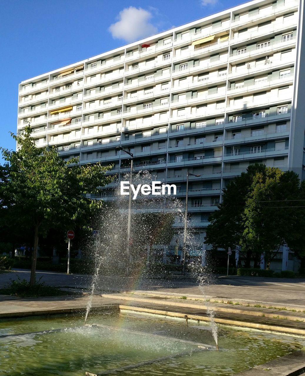 View of building in city against sky