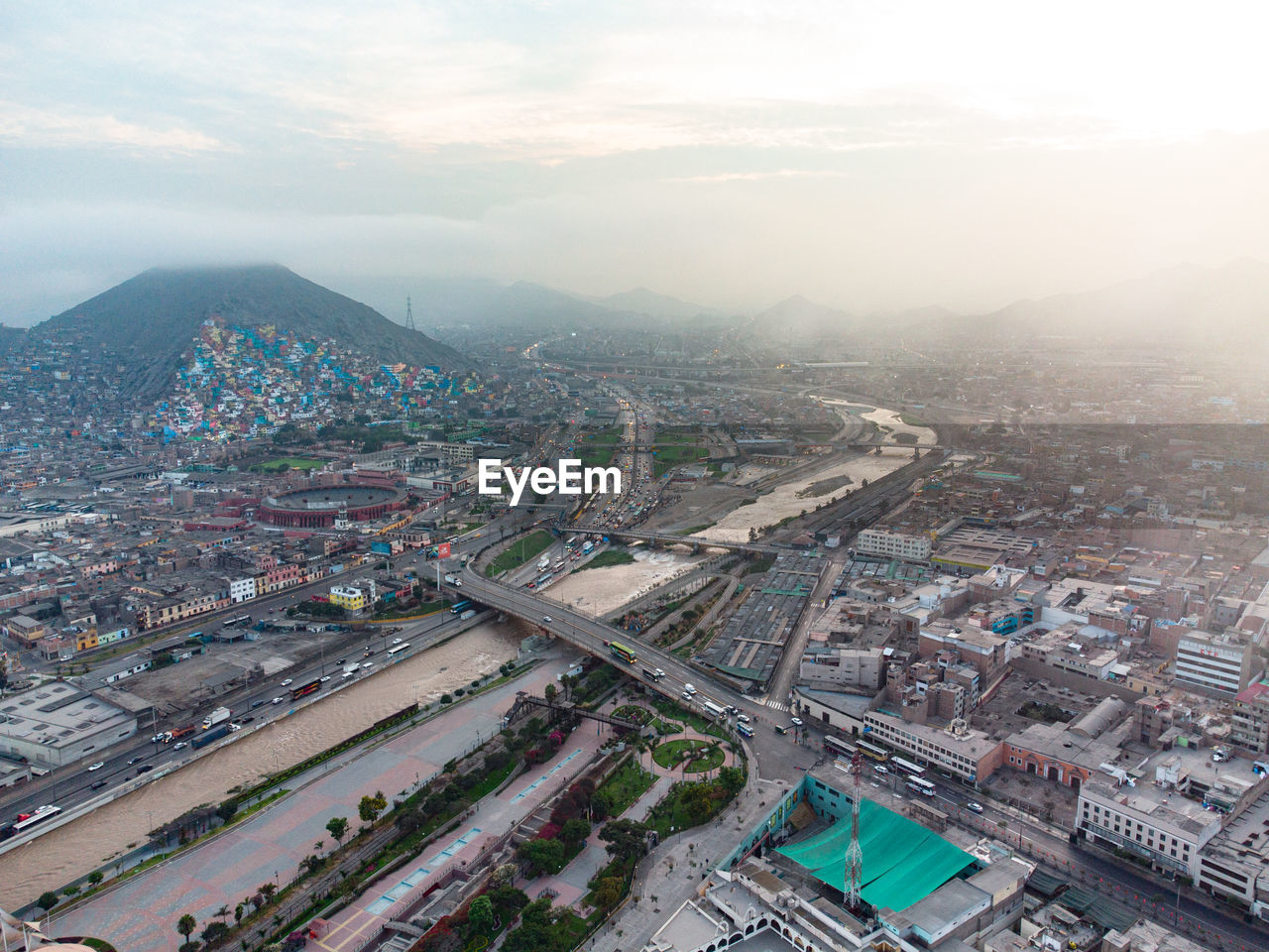 San cristobal hill in rimac district, lima, peru