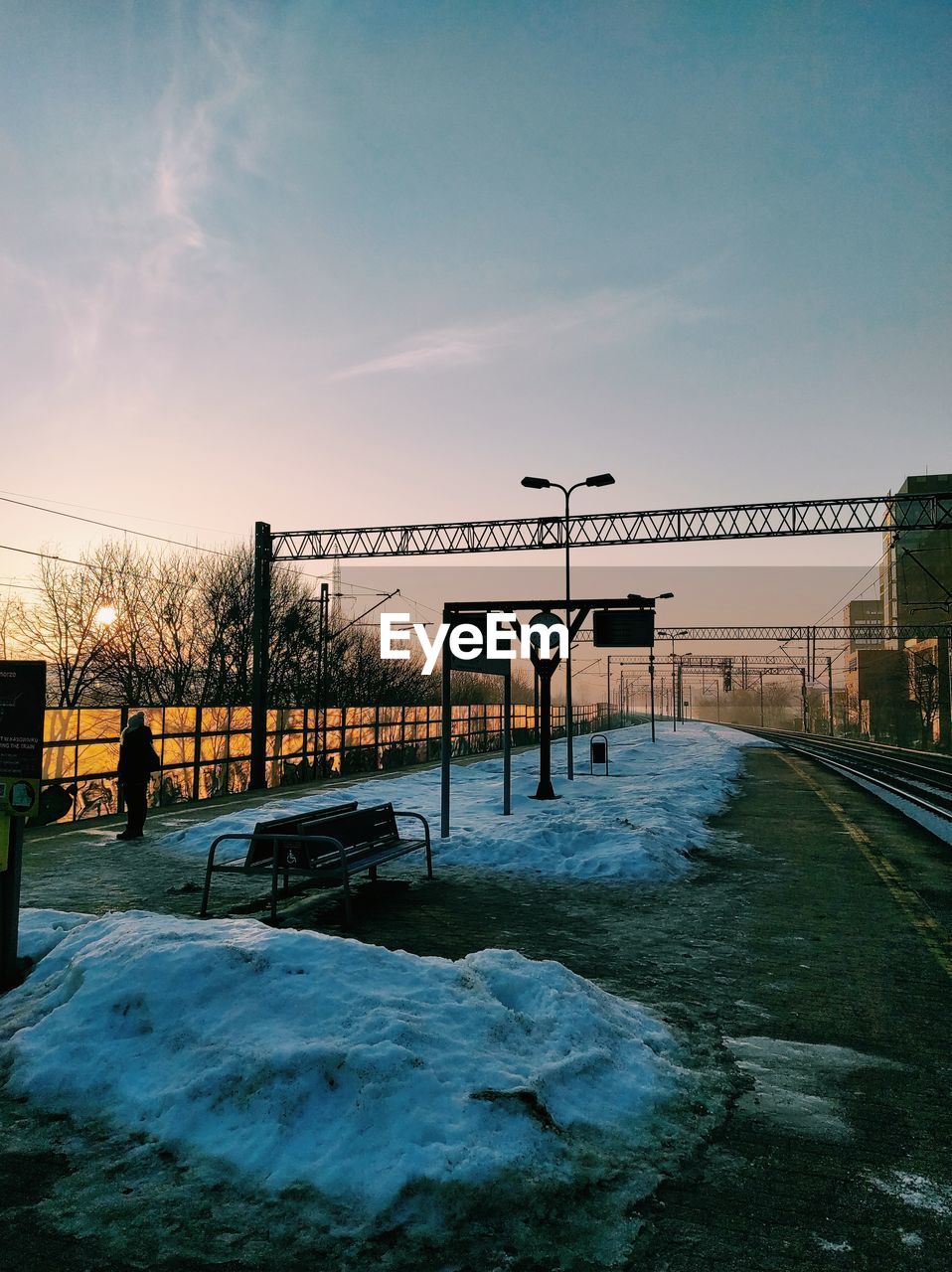 BRIDGE AGAINST SKY DURING SUNSET