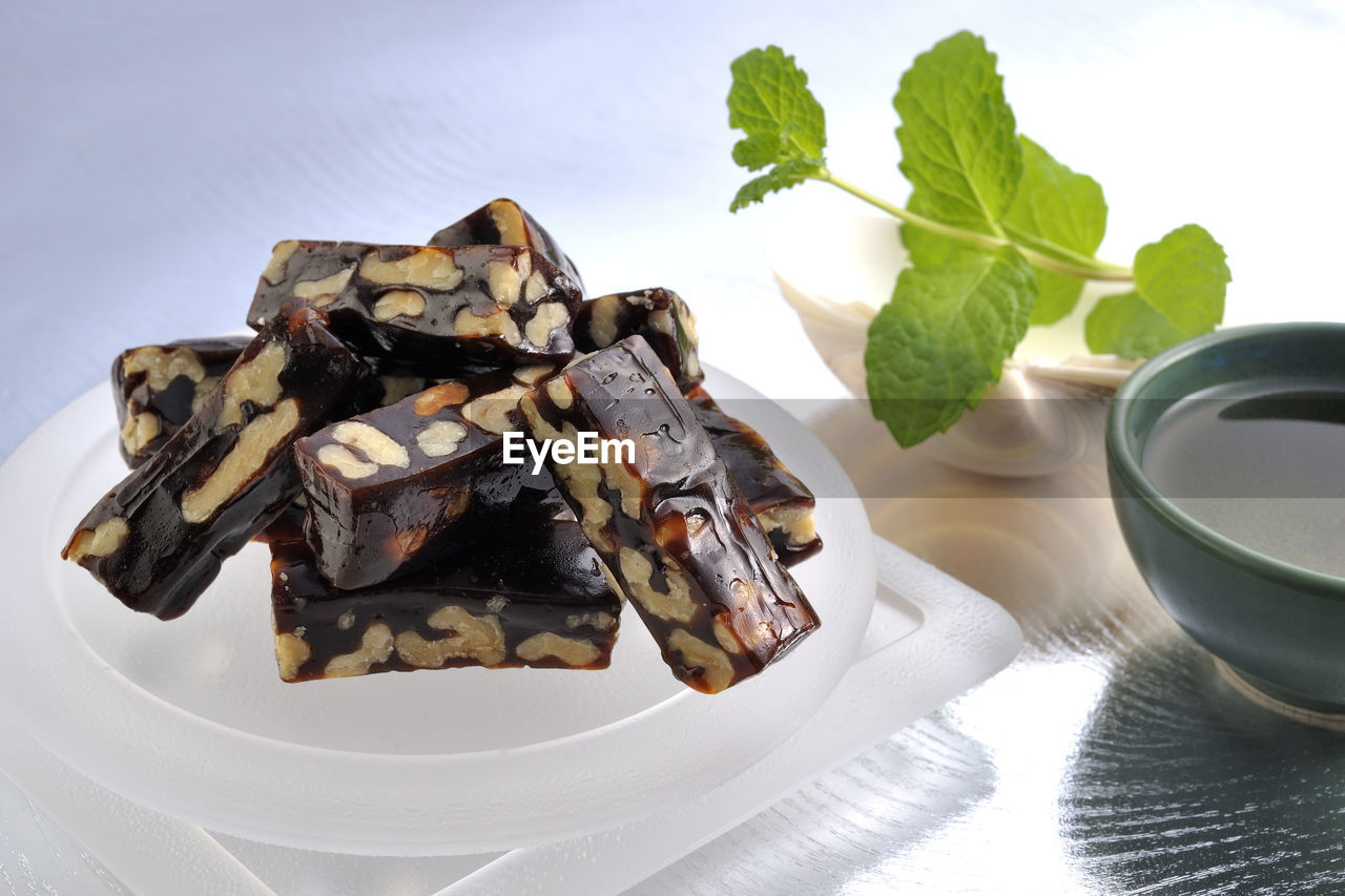 Close-up of sweet food on table